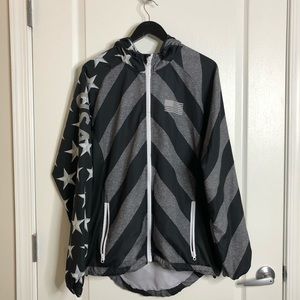 Black and Grey America Lightweight Jacket